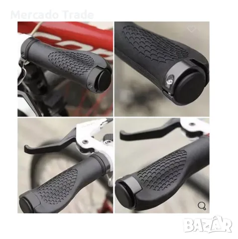 Комплект ръкохватки Mercado Trade, За велосипед, Черни, снимка 2 - Аксесоари за велосипеди - 47339056