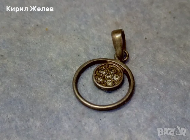 СКЪПОЦЕНЕН СРЕБЪРЕН МЕДАЛЬОН СРЕБРО 925 с БЛЕСТЯЩИ ФАСЕТИРАНИ ЦИРКОНИ 47503, снимка 6 - Колиета, медальони, синджири - 49551526