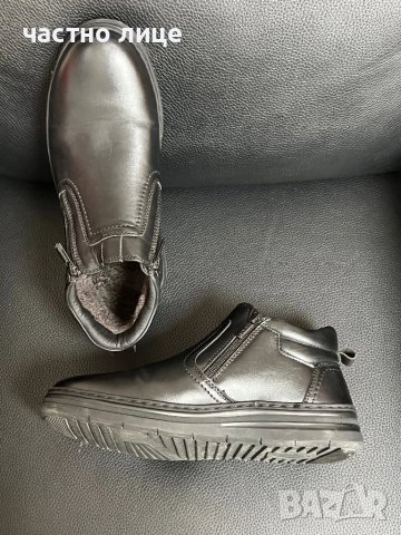 мъжки боти от еко кожа, снимка 3 - Мъжки боти - 51183327
