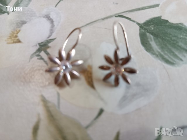 Сребърни обеци , снимка 1