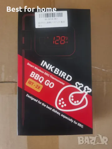  Безжичен Bluetooth термометър за барбекю с голям дисплей Inkbird, снимка 8 - Друга електроника - 50109024