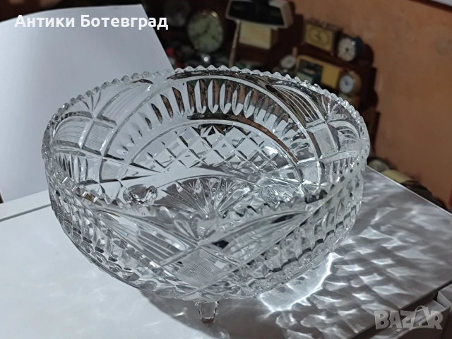 Кристална фруктиера , снимка 2 - Антикварни и старинни предмети - 52323835