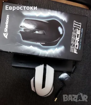 Геймърска мишка Sharkoon Shark Force II, кабелна мишка за игри, 4200 DPI, цвят: бяло, снимка 5 - Клавиатури и мишки - 47766710