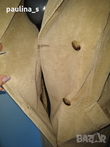 Кадифено манто / палто / тренч "Three hearts❤️❤️❤️" by Marks & Spencer / голям размер , снимка 5 - Палта, манта - 15476206