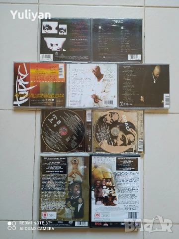 2Pac Лот Оригинални дискове/максита/ДВДта, снимка 2 - CD дискове - 53384674