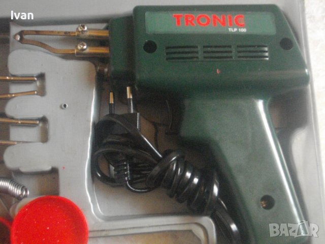 100 Вата-Немски Индукционен Поялник-TRONIC TLP100-Бързозагряващ-Пълен Комплект-3 Човки, снимка 6 - Поялници и запояване - 37126414