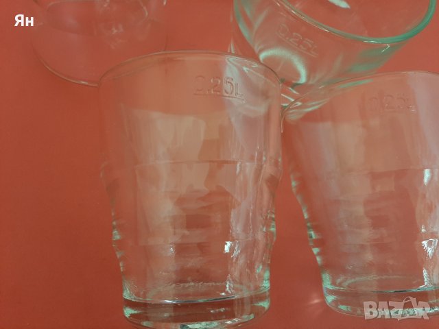 Комплект Чаши от Дебело стъкло от Соца-Нови-0.250л-6бр , снимка 2 - Чаши - 43674386