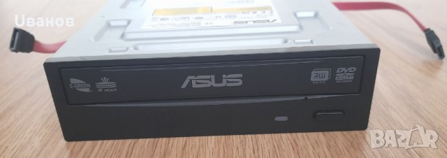 Asus DVD-DL двуслойна записвачка + SATA кабел и 2 бр. винтчета, като нова, снимка 1 - Други - 33191403