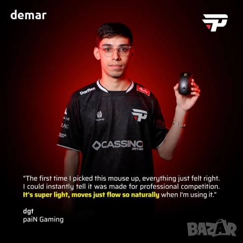 Corsair SABRE v2 PRO FPS безжична геймърска мишка–33 000 DPI, 36 грама, снимка 3 - Клавиатури и мишки - 52279291