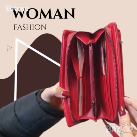 Дамско портмоне от естествена к., снимка 6 - Портфейли, портмонета - 52820289