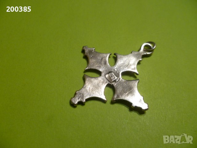 Уникален старинен сребърен кръст, снимка 3 - Колиета, медальони, синджири - 40397145