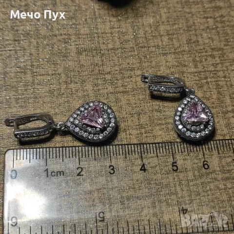 Сребърни обеци (159), снимка 5 - Обеци - 48349800
