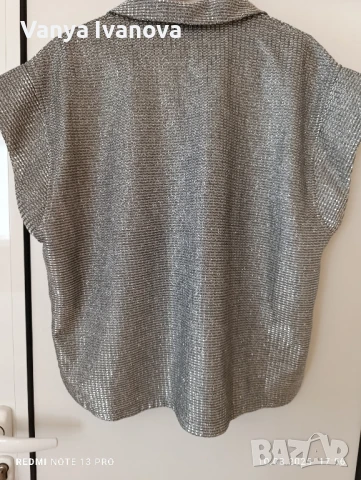 Continiue сребриста риза размер Л, снимка 5 - Ризи - 51318455