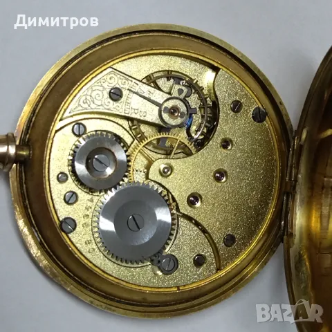 Ω OMEGA джобен, златен, с кутия, идеален - колекционерски, снимка 12 - Джобни - 49149111