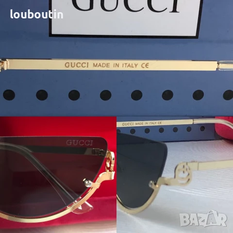 GUCCI дамски слънчеви очила 2 цвята черни кафяви , снимка 4 - Слънчеви и диоптрични очила - 50741247