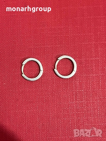 Сребърни обеци, снимка 2 - Обеци - 52743368