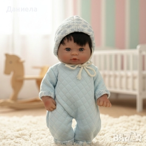 Бебе кукла 25 см с подвижни ръце и крака – идеален подарък за малките грижещи се сърца, снимка 3 - Кукли - 52826368