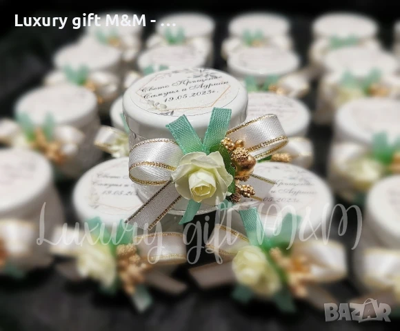 Подаръци за гости -  бурканчета със свещ, снимка 12 - Подаръци за кръщене - 36079607