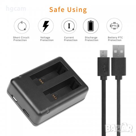 Комплект Зарядно устройство, Двойно + 2бр. Батерии за GoPro Fusion, снимка 3 - Батерии, зарядни - 27787221