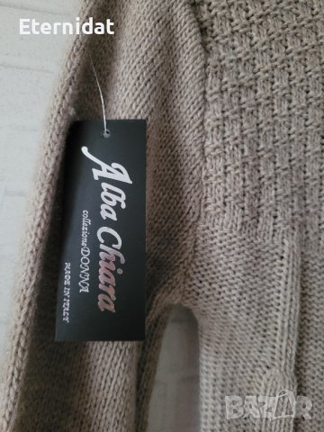 Рокля / туника плетиво в бежово , снимка 7 - Рокли - 43322162