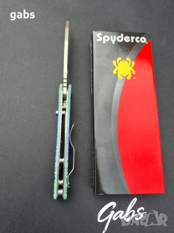 Сгъваем нож Spyderco C240 Smock, снимка 10 - Ножове - 53476640