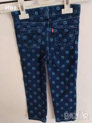 бебешки дънки Levis 85-90см, снимка 3 - Комплекти за бебе - 51950093