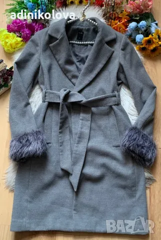 Сиво палто Calliope, снимка 1