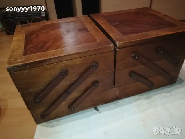 КРАСИВА ДЪРВЕНА КУТИЯ-ВНОС SWISS 0812241847, снимка 7 - Антикварни и старинни предмети - 48272159