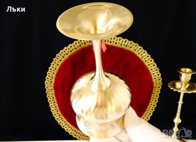 Фантастичен бронзов бокал,чаша за вино. , снимка 6 - Антикварни и старинни предмети - 48176280