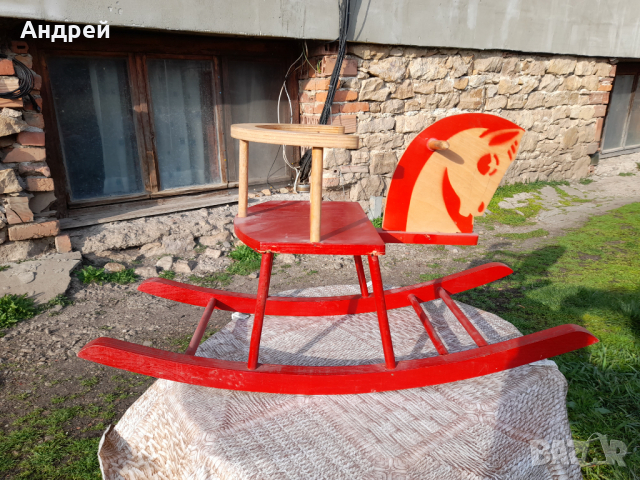 Старо люлеещо се конче, снимка 3 - Други ценни предмети - 44898536