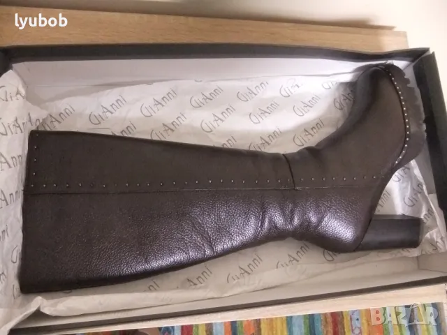 Нови модерни ботуши GiAnni от естествена кожа, снимка 5 - Дамски ботуши - 48183849