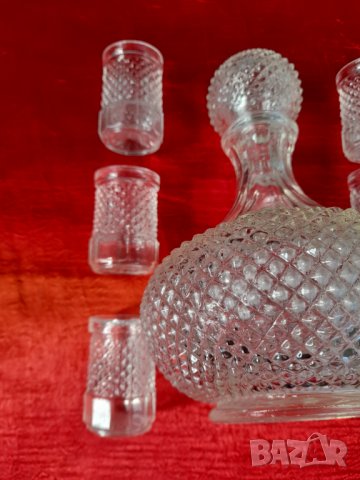 Стари стъклен сервиз , снимка 17 - Антикварни и старинни предмети - 32895326