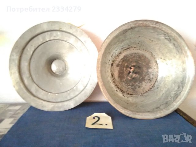 Стари,бакърени тенджери от различни времена, снимка 6 - Антикварни и старинни предмети - 34843407