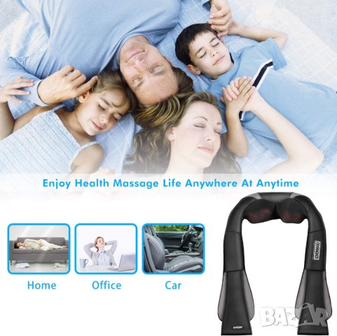 ПРОМОЦИЯ Шиацу масажор за врат и рамене X00168KY7H, снимка 9 - Масажори - 43409328