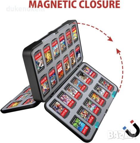 НОВА! Кутия за игри за Nintendo Switch/OLED, 48 слота , снимка 2 - Игри за PlayStation - 50978278