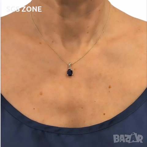 сребърни висулки с РУБИНИ, САПФИРИ