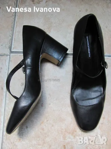 Обувки черни -38 номер, снимка 3 - Дамски елегантни обувки - 47542354