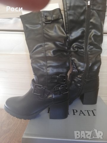 Дамски високи зимни ботуши с дебел ток - 38, 39 номер, снимка 5 - Дамски ботуши - 27167243