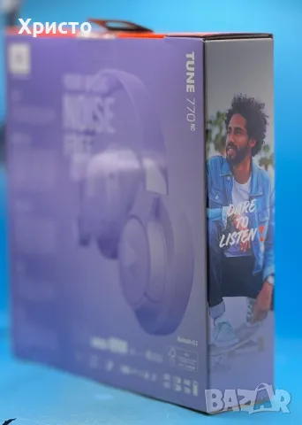 НОВО!!! Безжични слушалки Оver-ear JBL Tune 770NC, Adaptive Noise Cancelling, Bluetooth, Multi-Point, снимка 5 - Bluetooth слушалки - 48226594