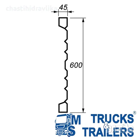 МЕТАЛЕН КАПАК / КАНАТА ЗА КАРОСЕРИЯ - 6000 Х 600 Х 2.5, снимка 3 - Части - 41880542