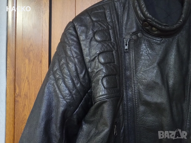 Моторджийско Кожено Яке 100% Естествена Кожа Размер 50 Made in Pakistan, снимка 4 - Аксесоари и консумативи - 52041501