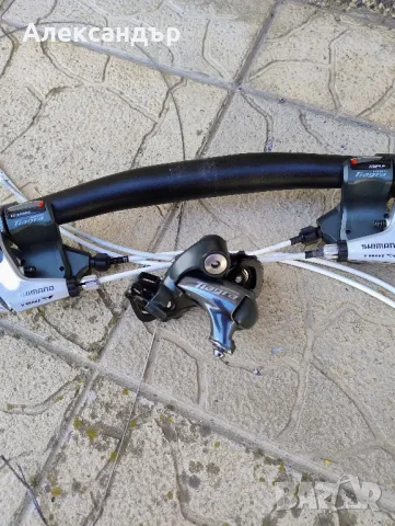 право кормило със команди и техния дерайлиор, снимка 4 - Части за велосипеди - 49687023