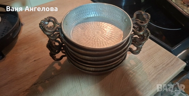 Седем медни тиганчета, снимка 3 - Други стоки за дома - 52794349