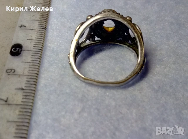 Стар АЖУРЕН РЕТРО АРТ ПОСРЕБРЕН БРОНЗОВ ПРЪСТЕН с ГНЕЗДО За ИНКРУСТИРАНЕ на СКЪПОЦЕНЕН КАМЪК 47674, снимка 12 - Антикварни и старинни предмети - 50542225