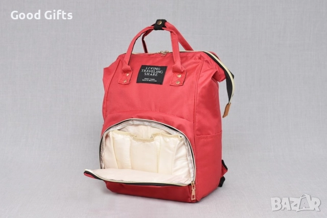 Многофункционална раница за бебешки принадлежности – 24x36x15 см, снимка 3 - Раници - 52026699