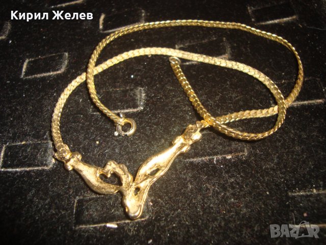 ПОЗЛАТЕНО СТАРО КРАСИВО СКЪПОЦЕННО КОЛИЕ с ЦИРКОНИ 22833, снимка 7 - Колиета, медальони, синджири - 33423086