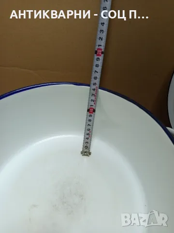 Соц Стара Емайлирана Тенджера 6лт., снимка 9 - Антикварни и старинни предмети - 49831147