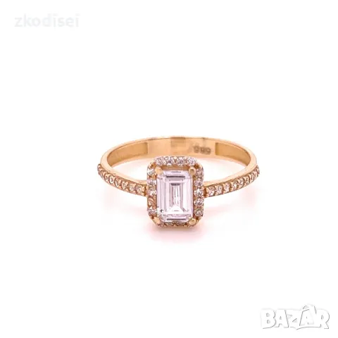 Златен дамски пръстен 1,68гр. 14кр.проба:585 размер:55 модел:28128-4