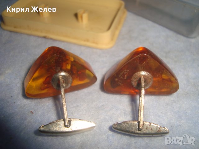 СТАРИ РУСКИ КЕХЛИБАРЕНИ БУТОНЕЛИ НАТУРАЛЕН БАЛТИЙСКИ КЕХЛИБАР СССР с КУТИЙКА 26247, снимка 2 - Антикварни и старинни предмети - 37620064