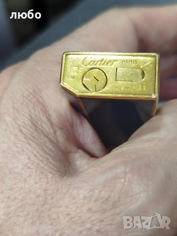 Запалка CARTIER Във Китайски Лак и 20 м Златно Покритие Заредена Работи Перфектно , снимка 6 - Запалки - 52542361